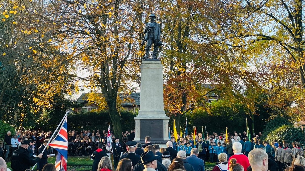 Remembrance sunday altrincham