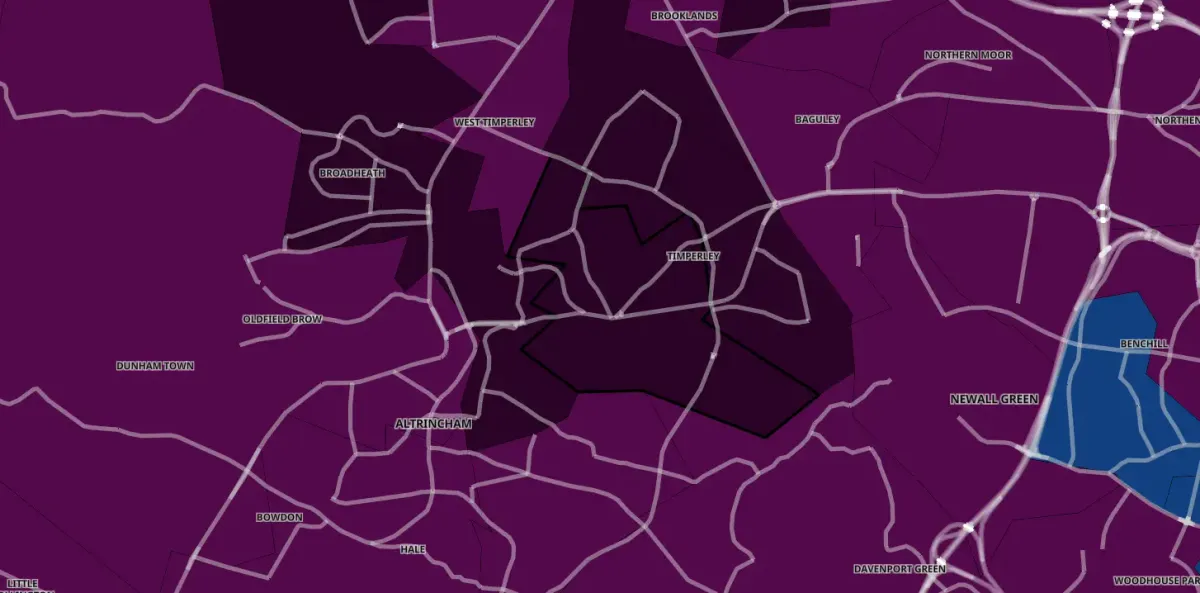 Timperley has highest infection rate in the North West with 014 age