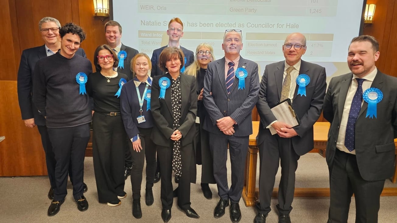 Conservatives claim second by-election success in five weeks with Hale win