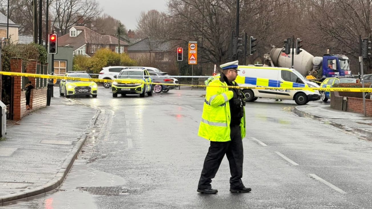 Elderly driver dies after car collides with garden wall in Timperley