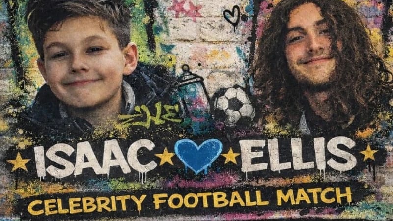 Premier League legends and Emmerdale stars unite for Altrincham charity match in memory of Isaac and Ellis