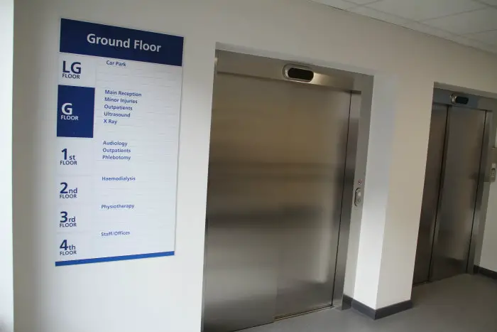 Some of the hospital's lifts
