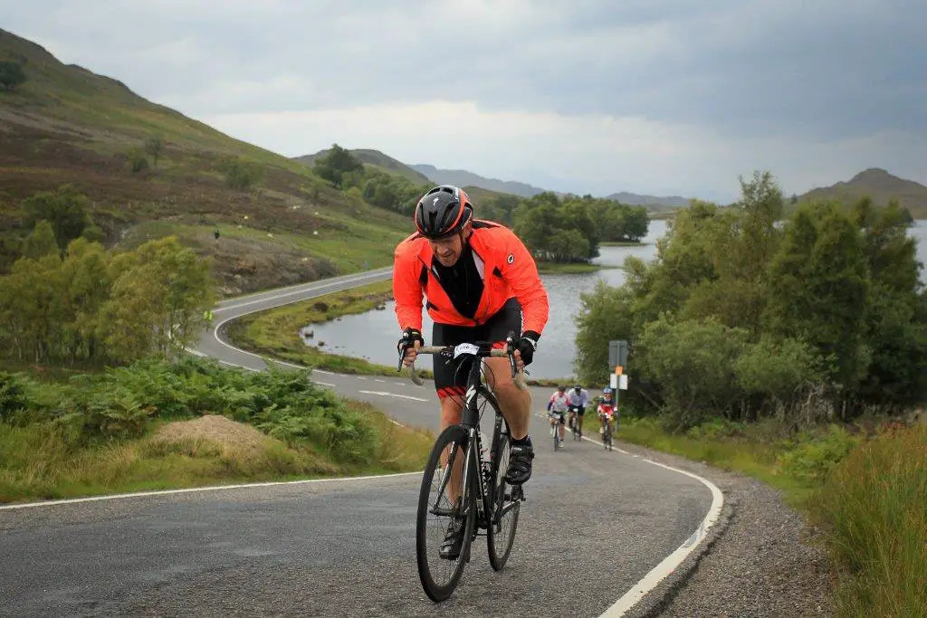 Phil Adams during his Ride Across Britain for Francis House