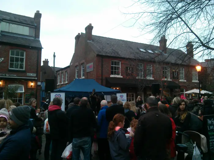 Last year's Christmas event in Goose Green