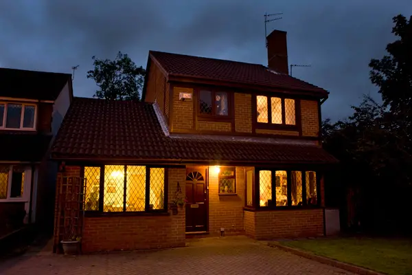 Keeping the lights on gives the impression your house is occupied