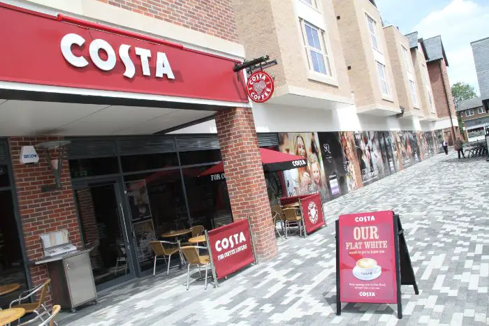 The units are located in the same row as Costa Coffee's Hale Barns outlet