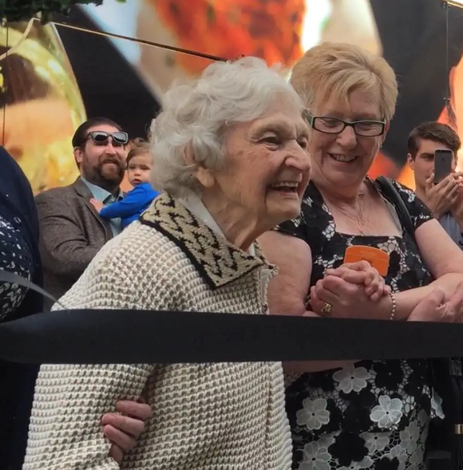 Lillian opening the Hale Barns Booths store last year