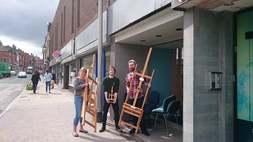 Founder Karen Wroe (left) and team moving into Art With a Heart's new base on Stamford New Road 