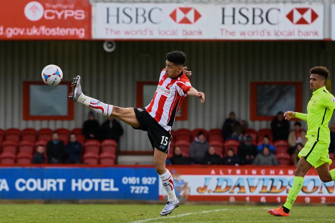 Josh Ginnelly in action against Southport