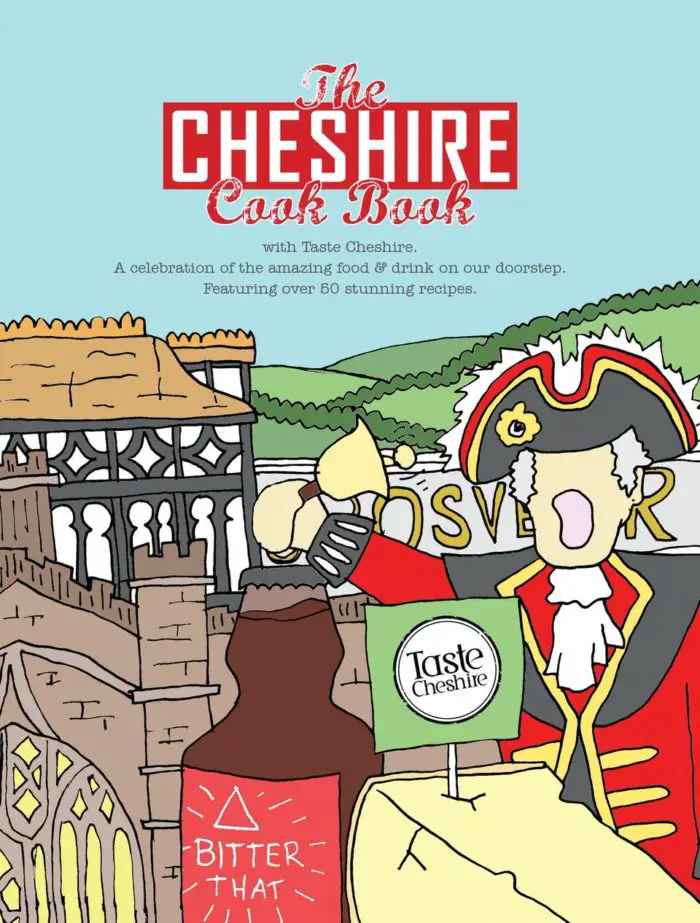 The front cover of The Cheshire Cook Book