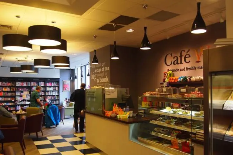 An example of Waterstones' own-brand cafe, in Glasgow