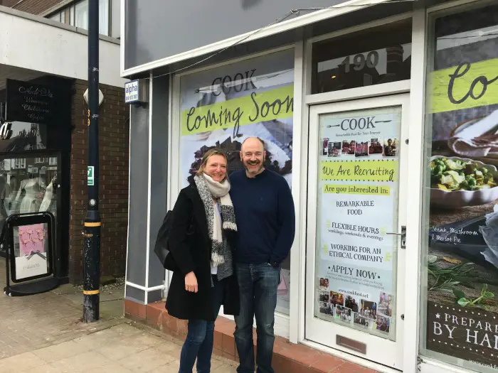 Jess and Brad Podbur, the owners of the new Hale COOK franchise