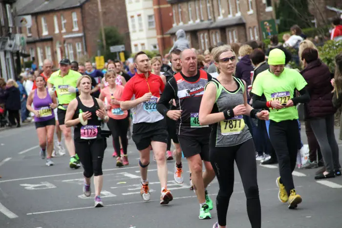 Timperley action from last year's Greater Manchester Marathon