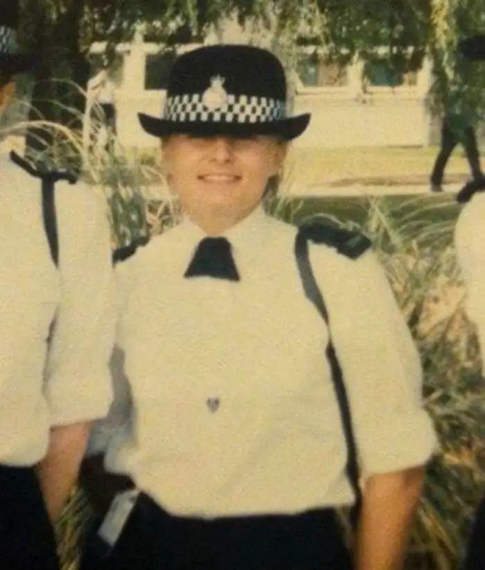 DC Graham as a trainee police officer in July 1986