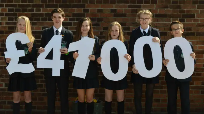 Wellington School raised £41,000 for Teenage Cancer Trust