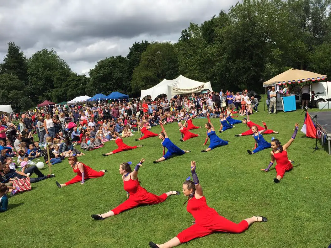 Dancers at last year's Stamford Park event