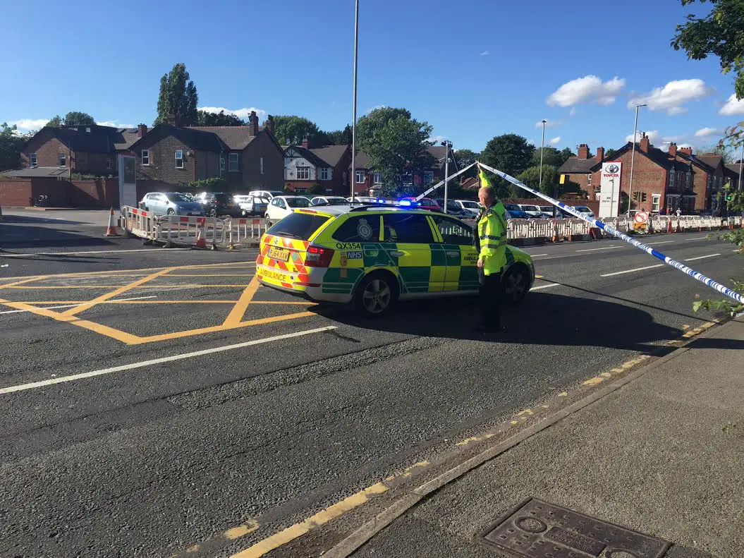 Manchester Road closed off soon after the incident last June