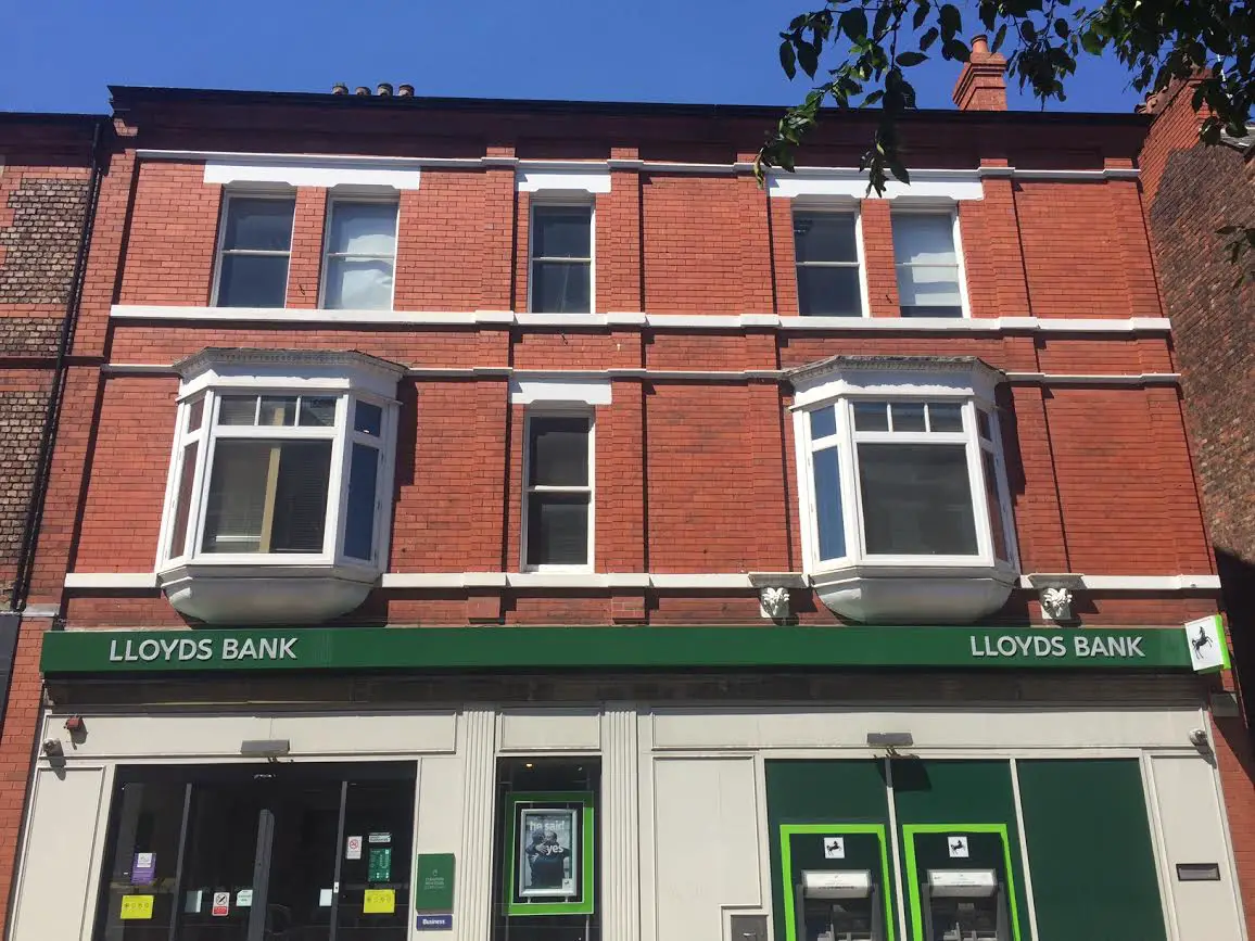 Lloyds Bank on Stamford New Road, where the 86-year-old withdrew her cash 