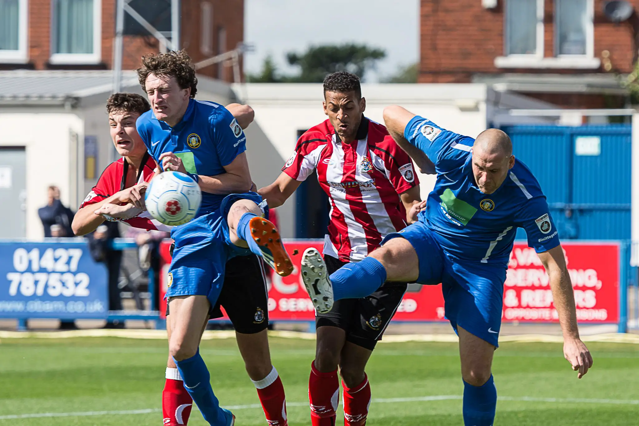 Action from the Robins' defeat at Gainsborough Trinity last weekend