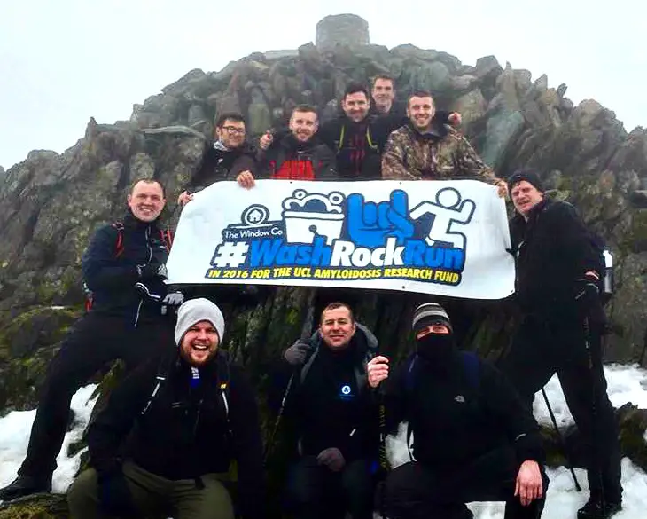 The fundraising team from The Window Company during their Three Peaks challenge