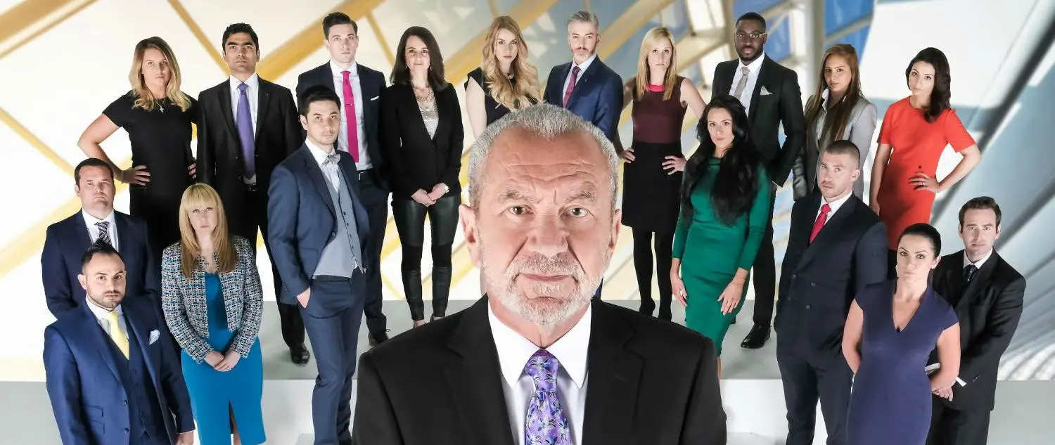 Lord Sugar with all this year's Apprentice candidates