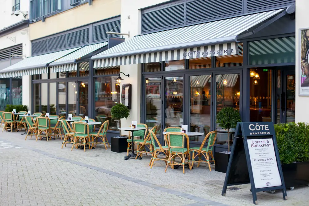 How a typical Côte Brasserie looks from the outside