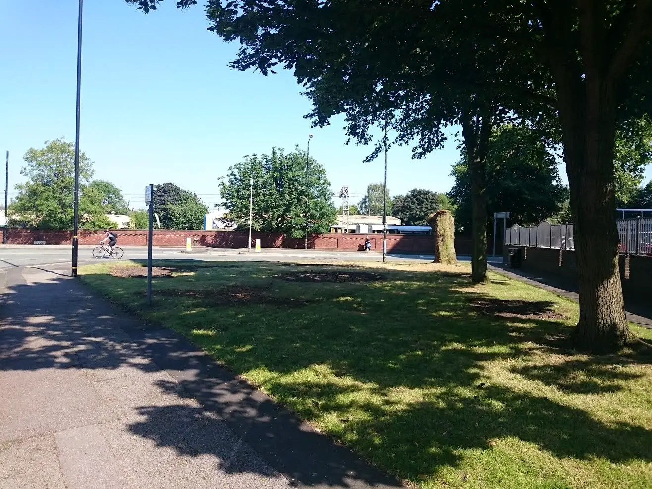 The green space as seen from Stamford Street