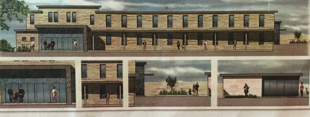 Visuals showing the proposed new community centre