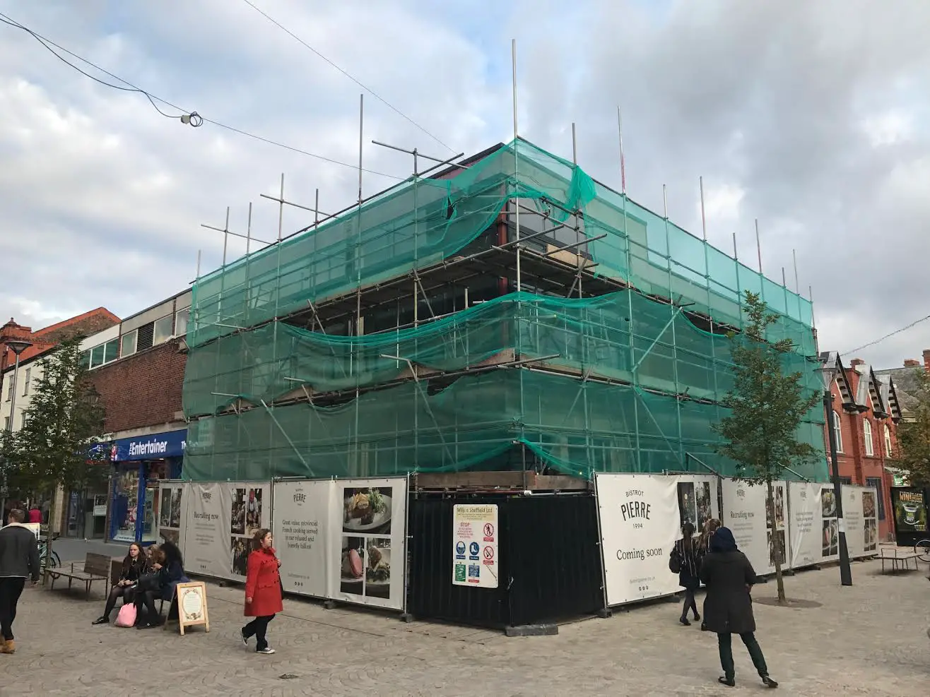 Work progressing on Bistrot Pierre in Altrincham today