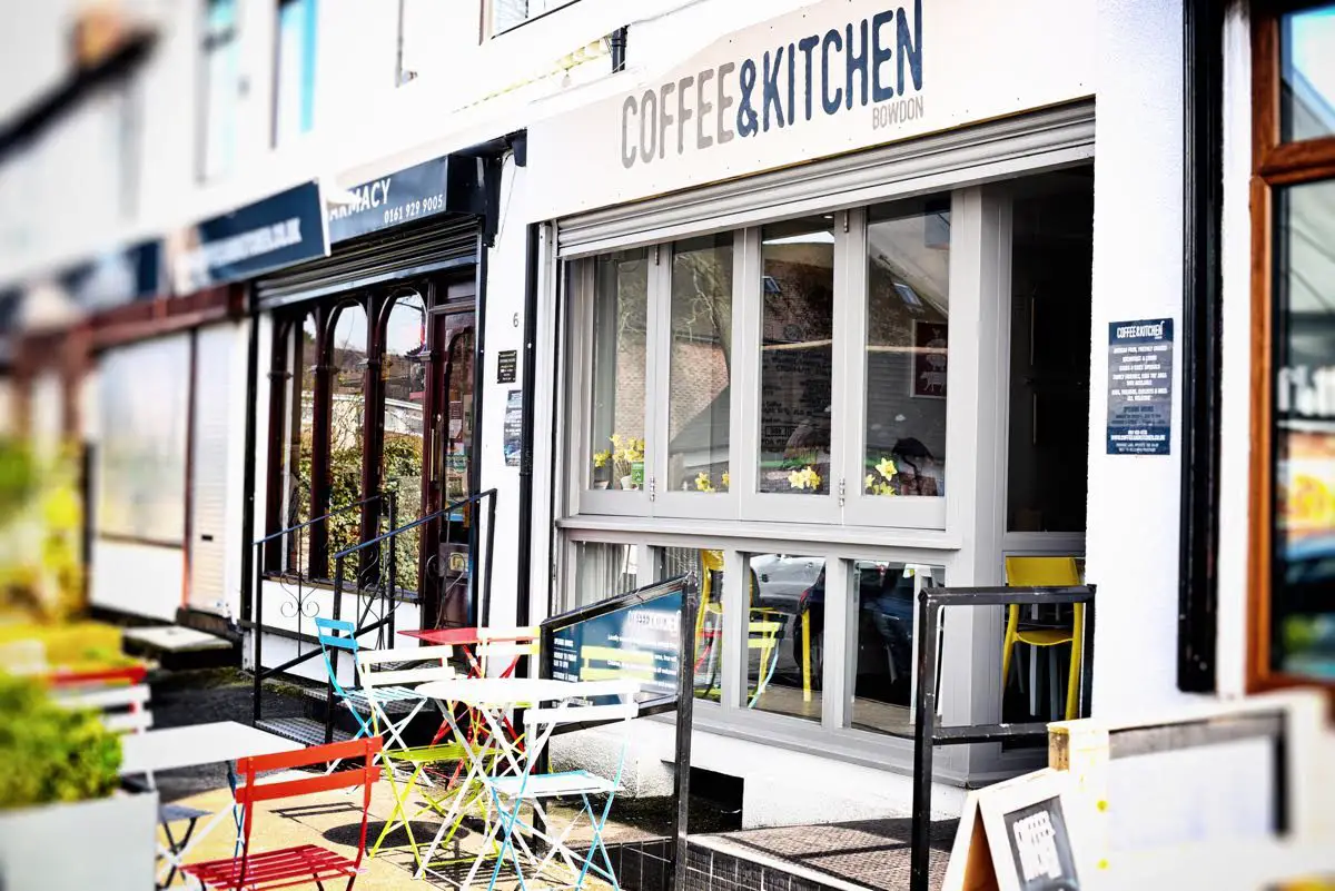 Coffee & Kitchen Bowdon on Vicarage Lane in Bowdon Vale