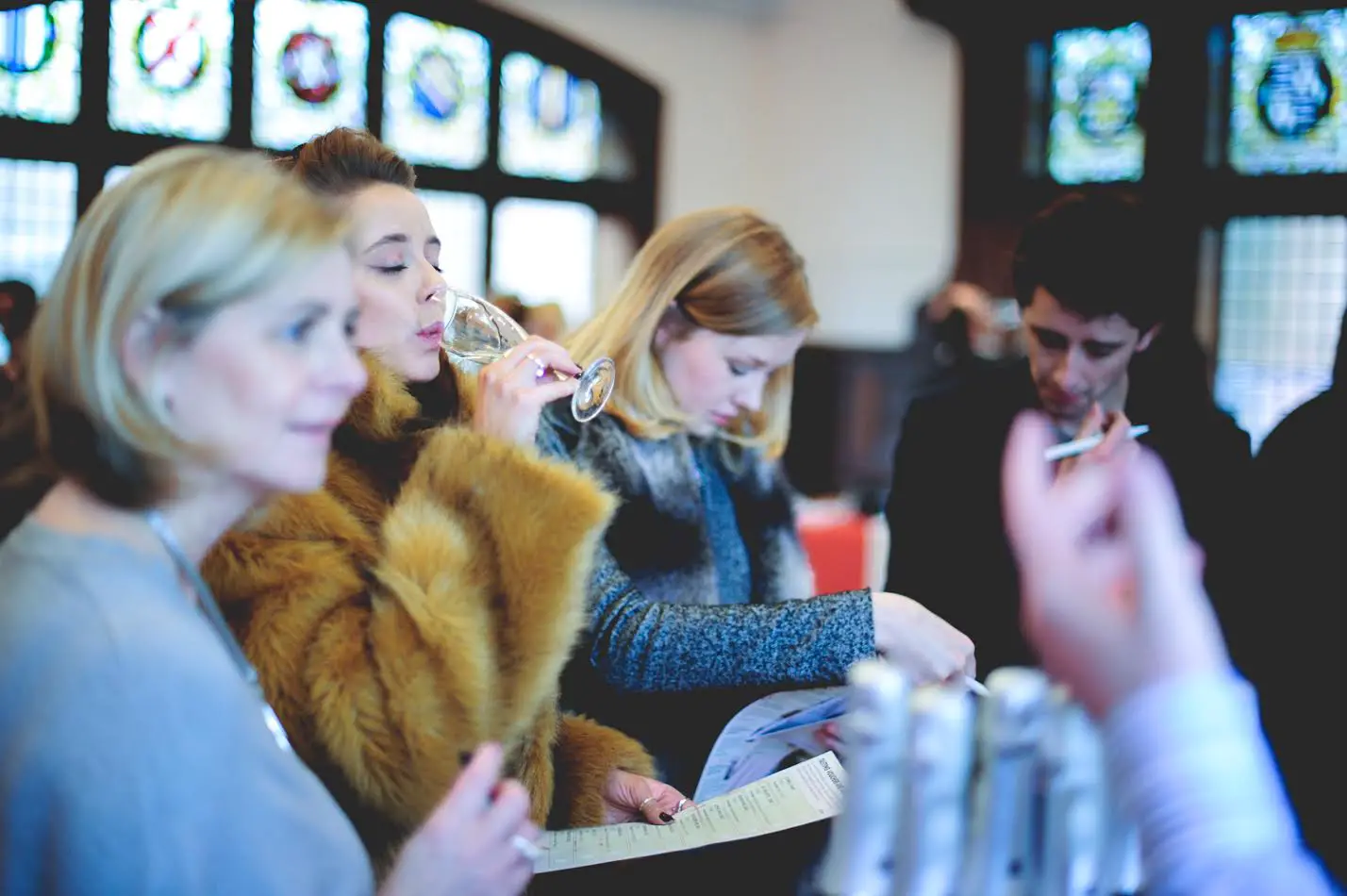 Visitors taste some of the fizz on offer at last year's festival