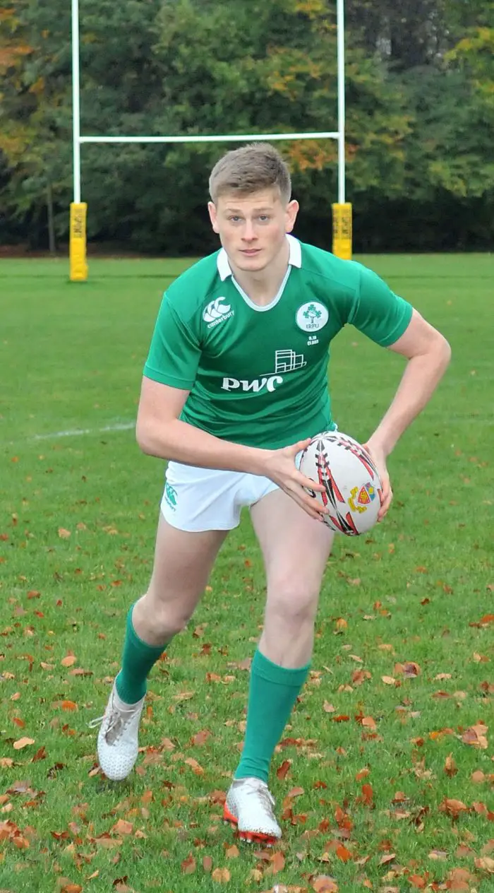 Kieran Dunne in his Ireland shirt