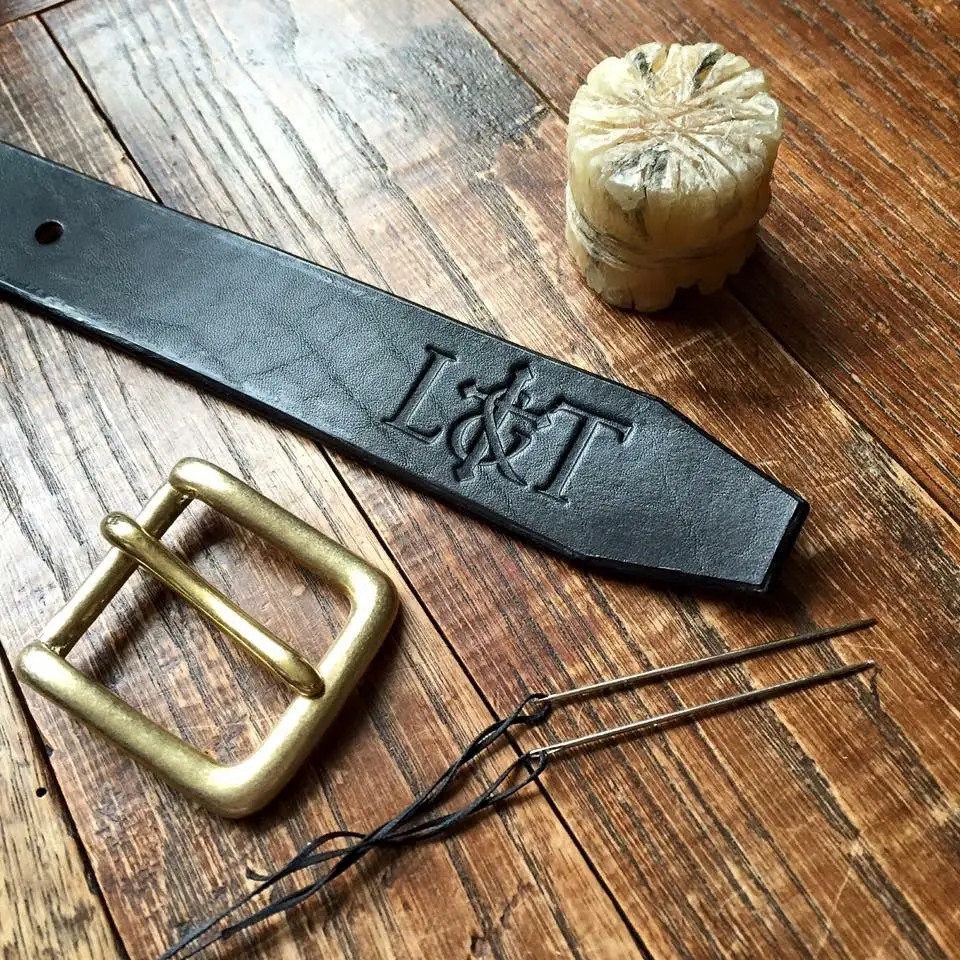 A Leather & Thread belt