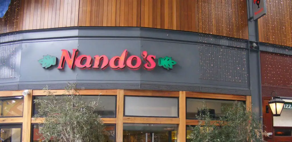 The real Nando's branding