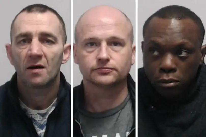 Paul Sheridan, Luke Enright and Andre Chevelleau were jailed for a total of 34 years