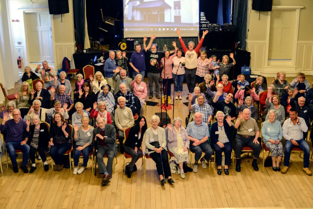 The Vibrant Voices choir together at the Cinnamon Club