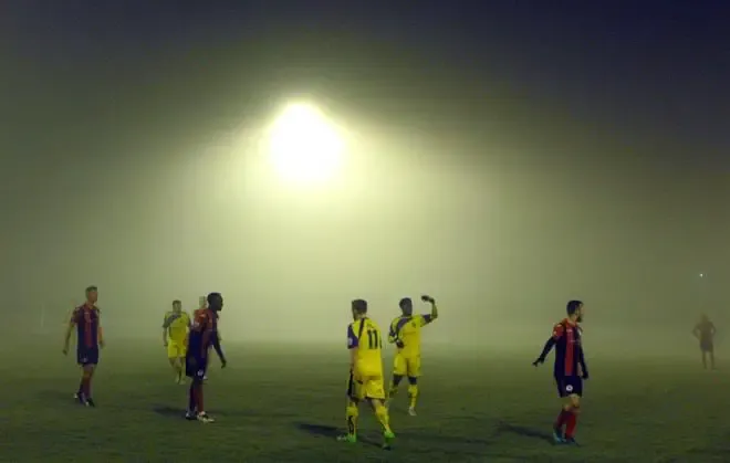 The fog almost brought proceedings to a halt at Brackley in midweek