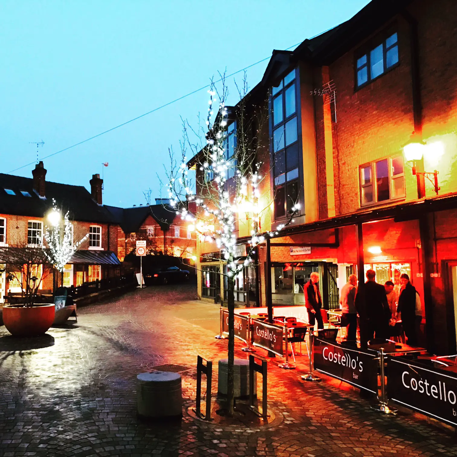 Goose Green, with Costello's on the right