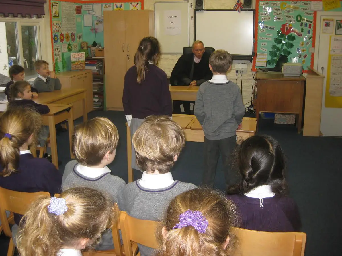 Year 3 pupils were involved in the mock court case with Judge Rinder