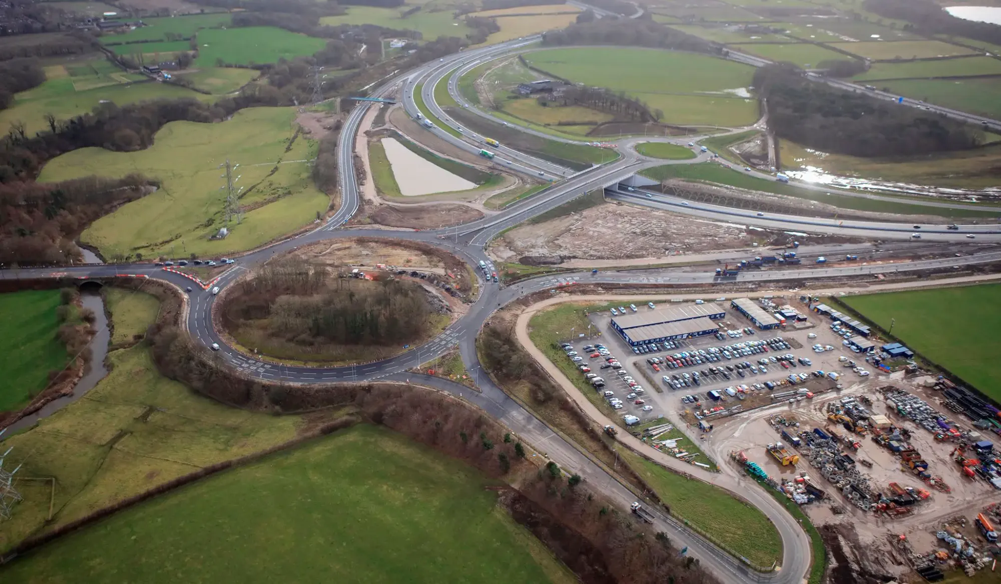 How the Bowdon roundabout looks now