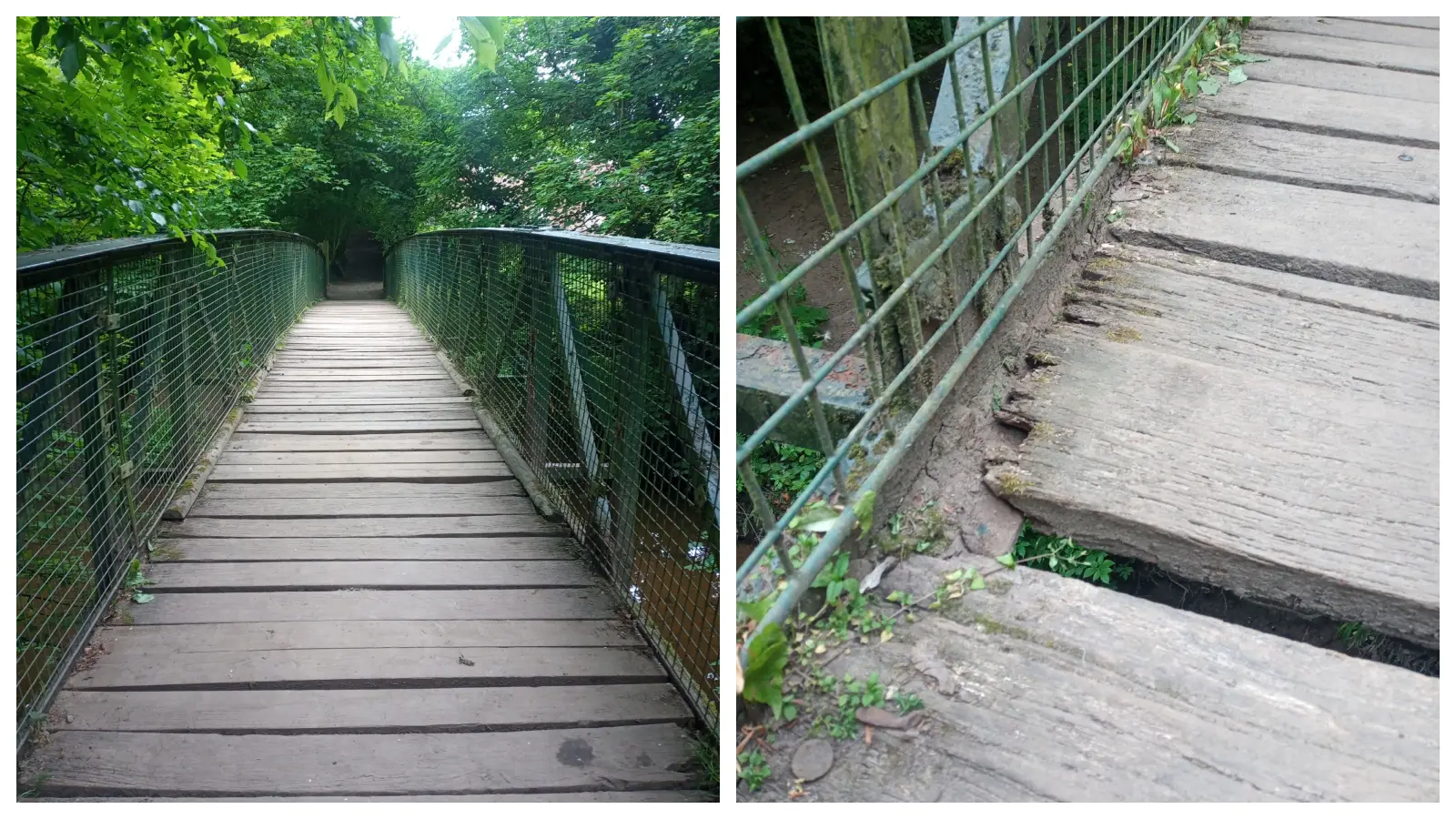 Popular River Bollin bridge closed after being deemed unsafe