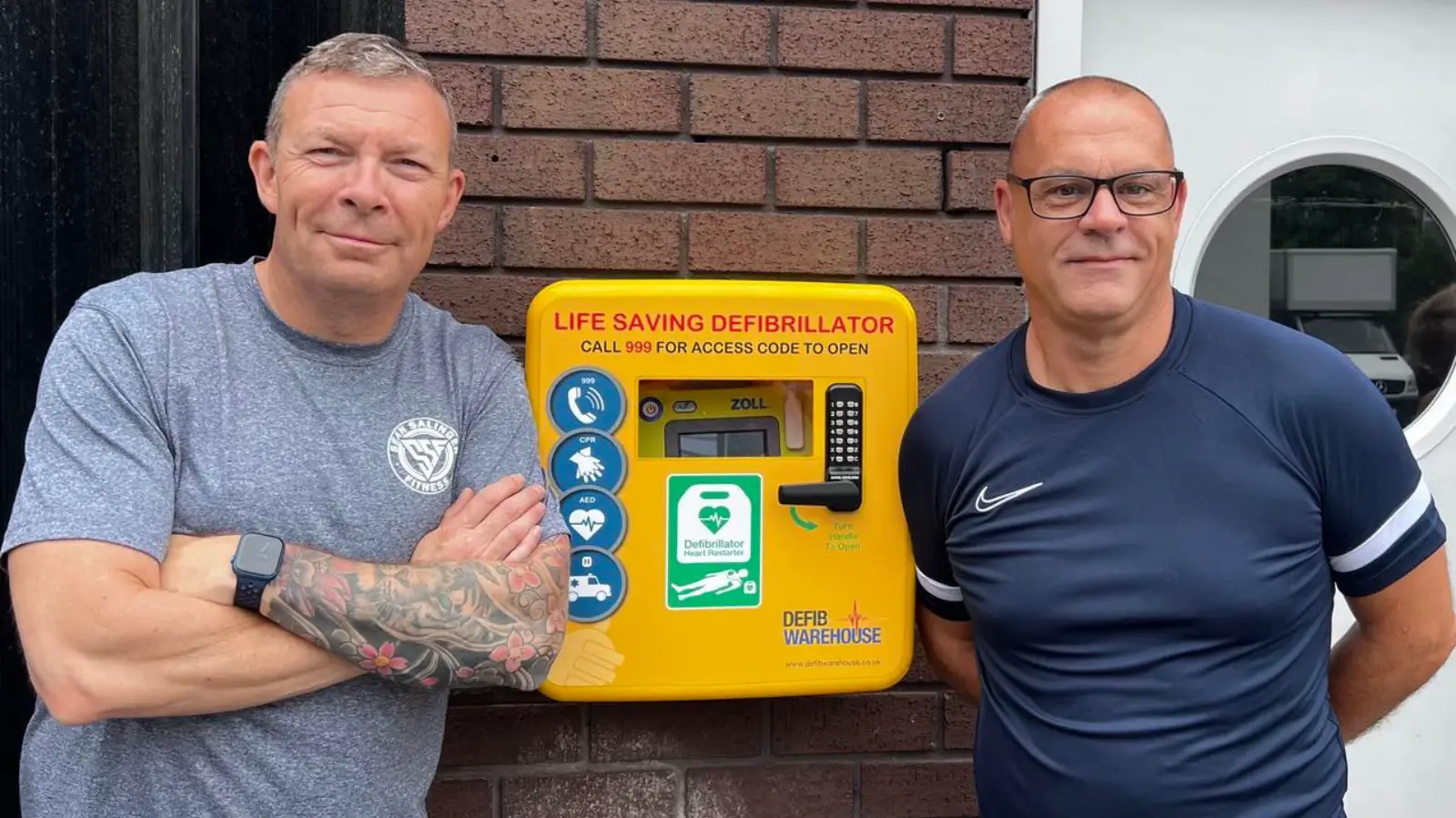 Football coach’s dice with death inspires gym mates to raise money for new defibrillator in Timperley
